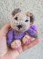 Handgestrickter Bär Schlüsselanhänger Teddybär Geschenkidee